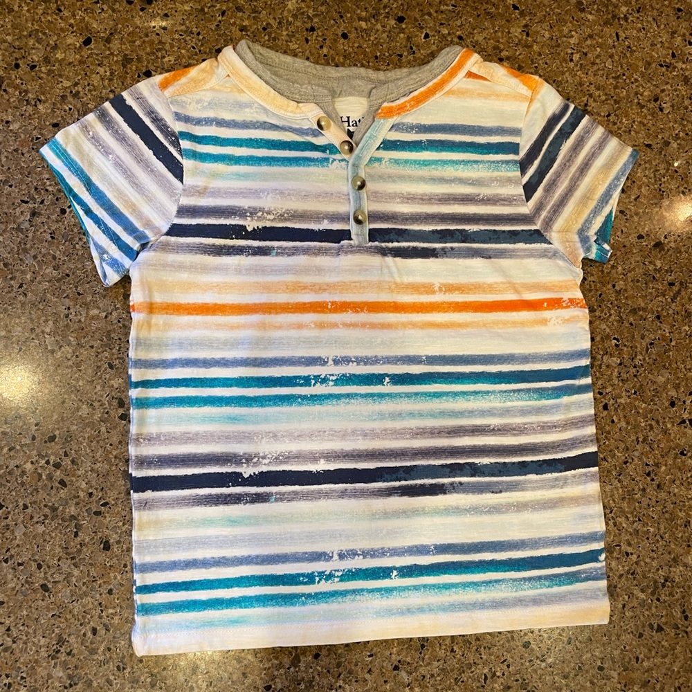 Hatley Multicolor Striped Kids Tee